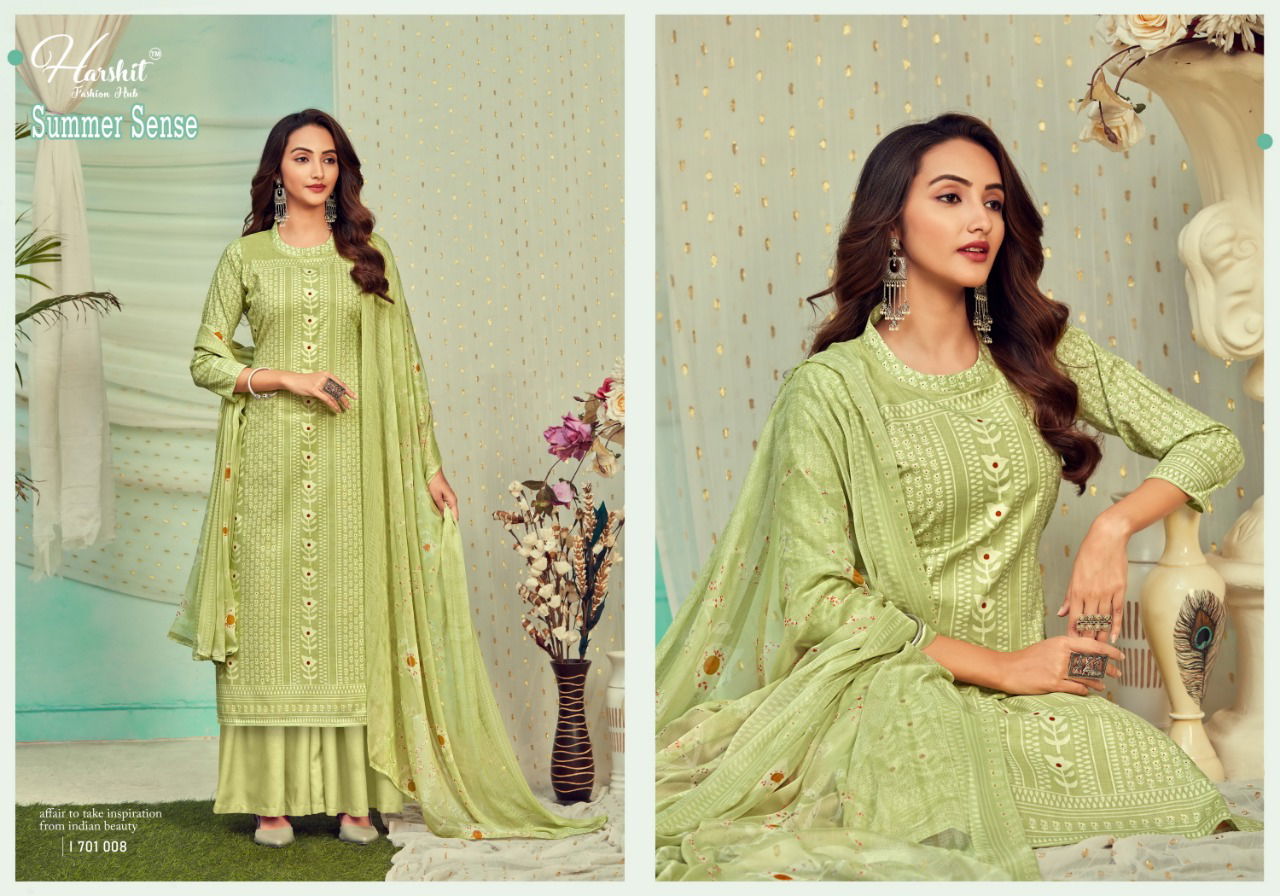 Harshit Summer Sense Latest Cotton Chiffon Print Kurtis Collection